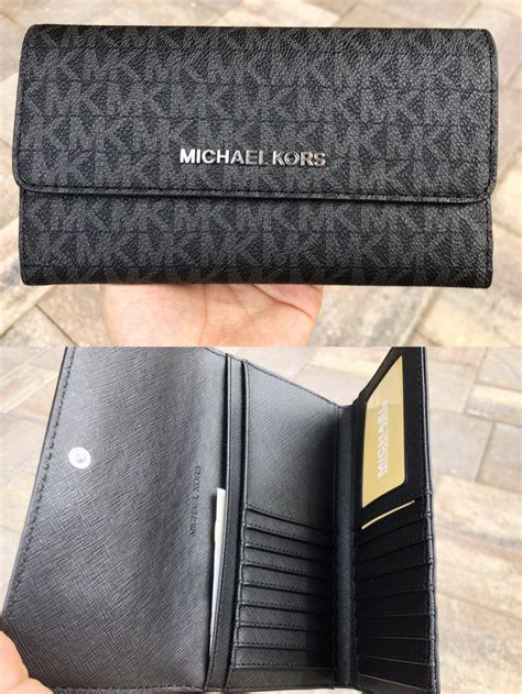 michael kors jet set camo wallet|michael kors large trifold wallet.